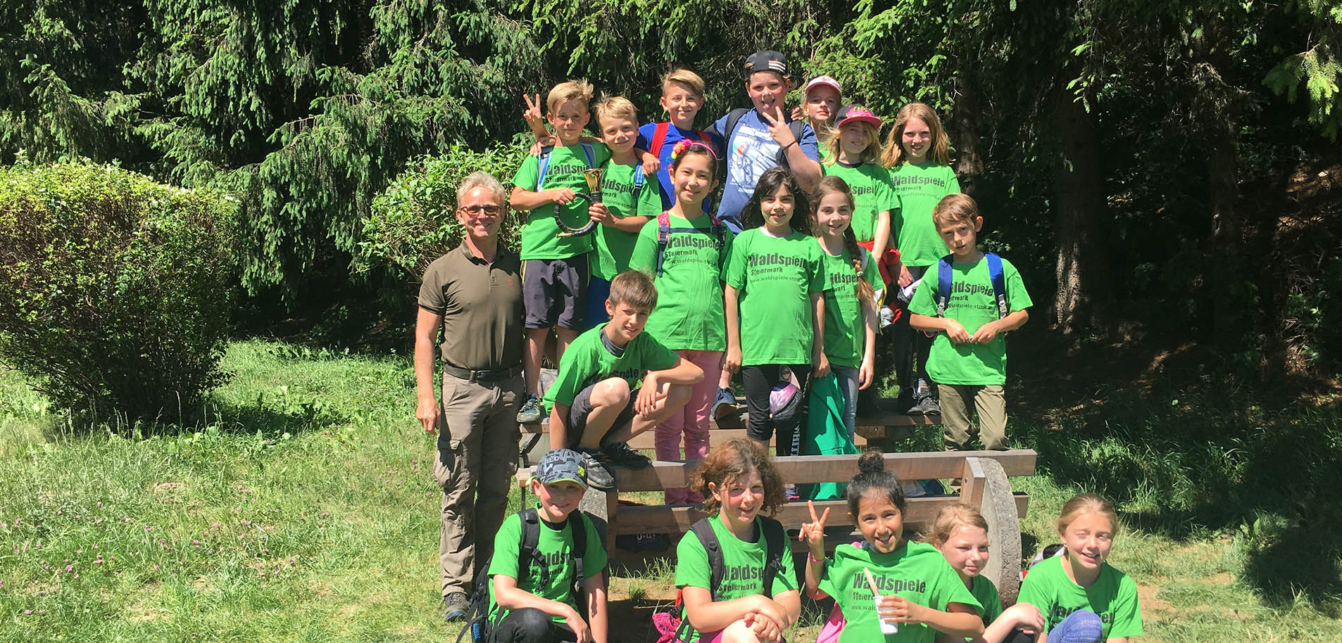 Waldspiele die 3b war begeistert